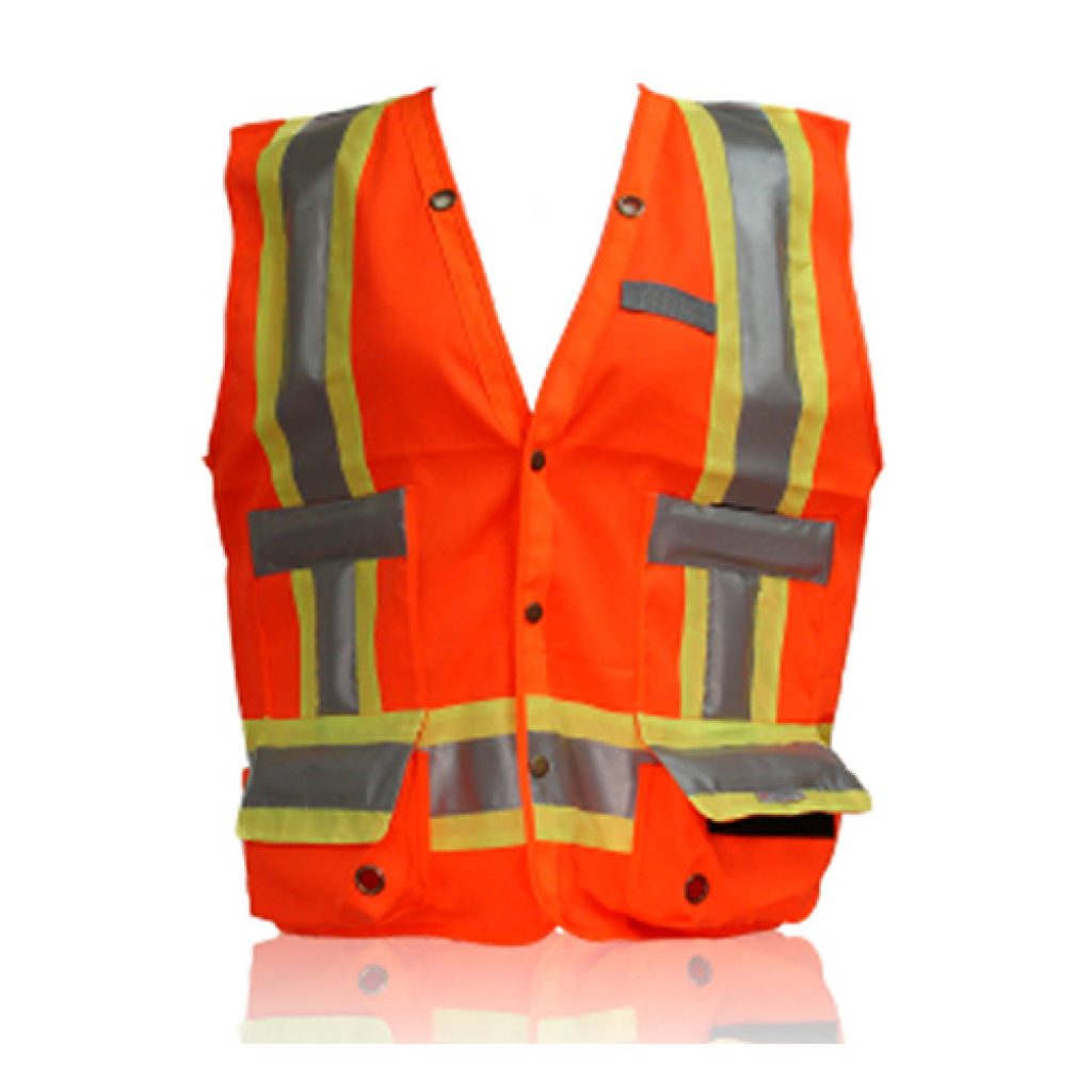 Orange RFID Surveyor Safety Vest